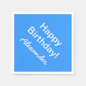 Gepersonaliseerde verjaardag servetten in aangepas (Voorkant)