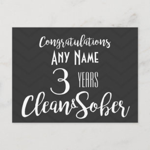 gepersonaliseerde verjaardag van de sobrij AA NA Briefkaart