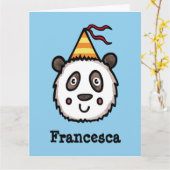 Gepersonaliseerde verjaardag van het Kind van de P Kaart (Gele Bloem)