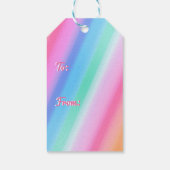 Gepersonaliseerde Verjaardag van het Meisje Eenhoo Cadeaulabel (Achterkant)