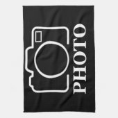 Gepersonaliseerde verjaardagscadeau idee Upload uw Theedoek (Verticaal)