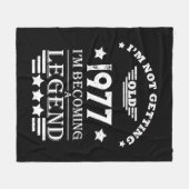 Gepersonaliseerde  verjaardagscadeaus wit fleece deken (Voorkant (Horizontaal))