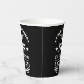 Gepersonaliseerde  verjaardagscadeaus wit papieren bekers (Rechts)