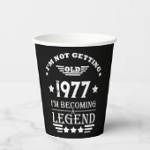 Gepersonaliseerde  verjaardagscadeaus wit papieren bekers (Voorkant)