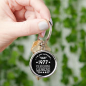 Gepersonaliseerde verjaardagscadeaus wit sleutelhanger (Hand)