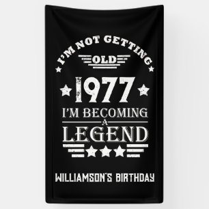 Gepersonaliseerde verjaardagscadeaus wit spandoek
