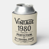 Gepersonaliseerde  verjaardagscadeaus zwart blikjeskoeler (Blikje Voorkant)