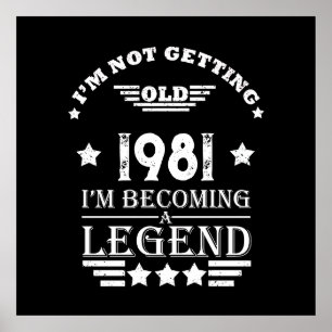 Gepersonaliseerde  verjaardagscadeaus zwart wit poster