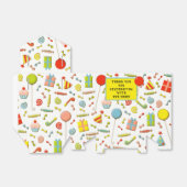 Gepersonaliseerde verjaardagsfeestje gunstbox bedankdoosjes (Uitgevouwen)