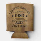 Gepersonaliseerde  verjaardagsgeschenken blikjeskoeler (Achterkant)