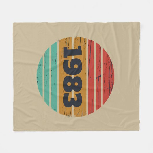 Gepersonaliseerde verjaardagsgeschenken fleece deken (Voorkant (Horizontaal))