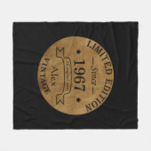 Gepersonaliseerde verjaardagsgeschenken fleece deken (Voorkant (Horizontaal))