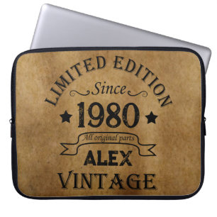 Gepersonaliseerde verjaardagsgeschenken laptop sleeve