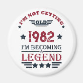 Gepersonaliseerde verjaardagsgeschenken magneet (Voorkant)