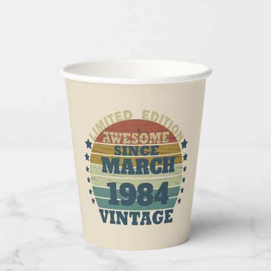 Gepersonaliseerde verjaardagsgeschenken papieren bekers (Achterkant)