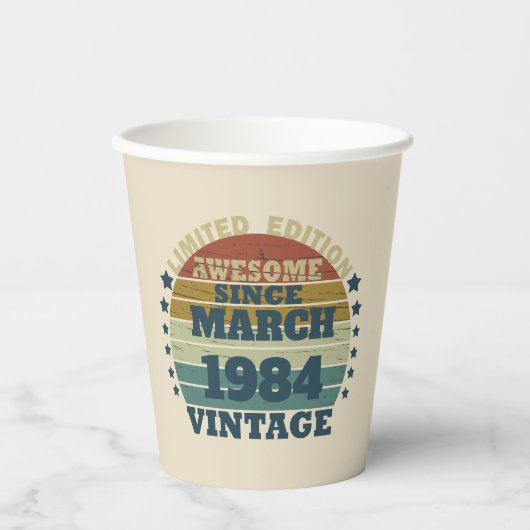 Gepersonaliseerde verjaardagsgeschenken papieren bekers (Voorkant)