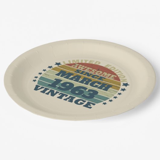 Gepersonaliseerde verjaardagsgeschenken papieren bordje (Gekanteld)