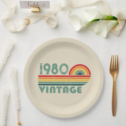 Gepersonaliseerde verjaardagsgeschenken papieren bordje (Huwelijk)