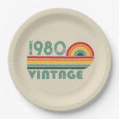 Gepersonaliseerde  verjaardagsgeschenken papieren bordje (Voorkant)