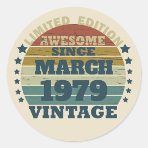 Gepersonaliseerde verjaardagsgeschenken ronde sticker