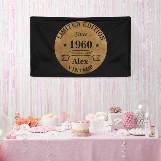 Gepersonaliseerde verjaardagsgeschenken spandoek (Feest)