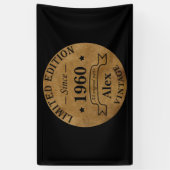 Gepersonaliseerde verjaardagsgeschenken spandoek (Verticaal)