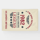 Gepersonaliseerde  verjaardagsgeschenken spandoek (Horizontaal)