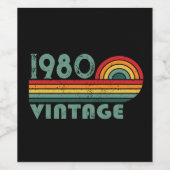 Gepersonaliseerde  verjaardagsgeschenken wijn etiket (Enkel label)