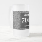  gepersonaliseerde verjaardagsglas mok cadeau 70e (Voorkant links)