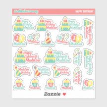 Gepersonaliseerde verjaardagslabels | Aangepaste S