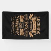 Gepersonaliseerde  verjaardagswhiskey label spandoek (Horizontaal)