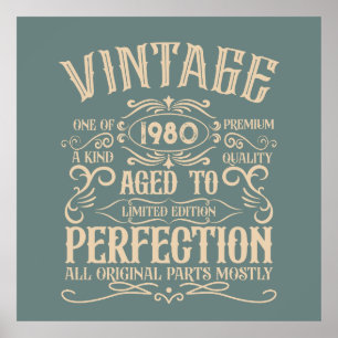 Gepersonaliseerde  verjaardagswhiskey label thema poster