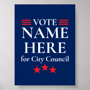 Gepersonaliseerde verkiezingscampagne poster
