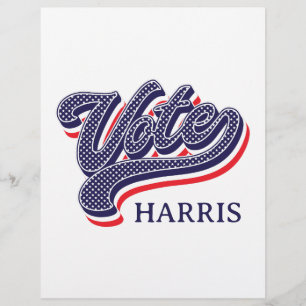 Gepersonaliseerde verkiezingssterren en -strepen flyer