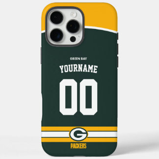 Gepersonaliseerde Verpakkers Jersey Amerikaans Foo iPhone 16 Pro Max Hoesje