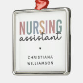 Gepersonaliseerde verpleegkundige assistent metalen ornament (Links)