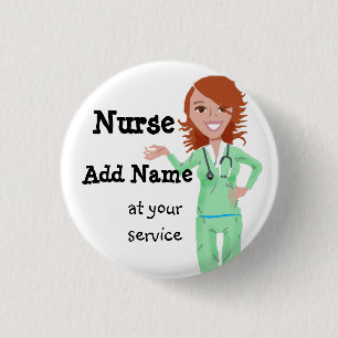 Gepersonaliseerde verpleegkundige Button