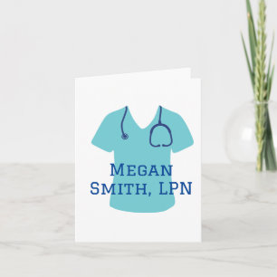 Gepersonaliseerde Verpleegkundige / Doctor Scrubs Kaart