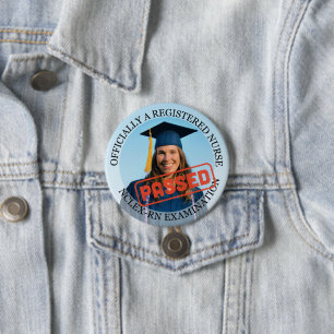 Gepersonaliseerde verpleegkundige geslaagd voor NC Ronde Button 7,6 Cm