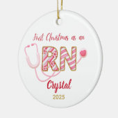 Gepersonaliseerde Verpleegkundige Ornament 2025, C (Links)