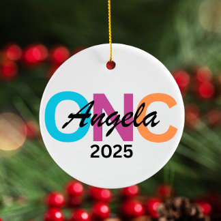 Gepersonaliseerde Verpleegkundige Ornament 2025, C