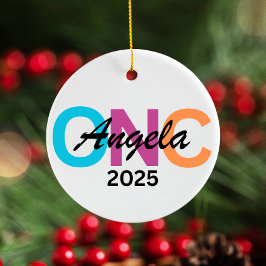 Gepersonaliseerde Verpleegkundige Ornament 2025, C