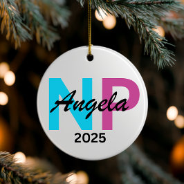 Gepersonaliseerde Verpleegkundige Ornament 2025, C