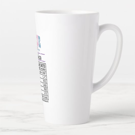 Gepersonaliseerde verpleegster Voedingsfeiten Grap Latte Mok (Rechts)