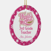 Gepersonaliseerde versierde versiering van docent keramisch ornament (Rechts)