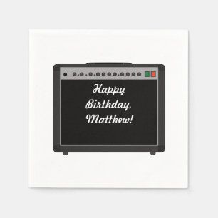 Gepersonaliseerde Versterker Rock and Roll Party Servet