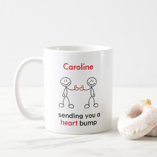 Gepersonaliseerde verzending van een hart bump Cla Koffiemok