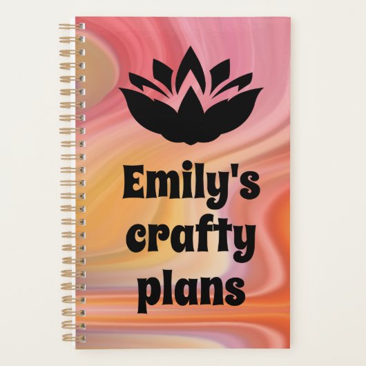 Gepersonaliseerde verzonnen planner (Voorkant)