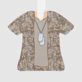 Gepersonaliseerde Veteraan Militaire Soldaat Ornam Ornament