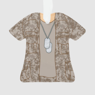 Gepersonaliseerde Veteraan Militaire Soldaat Ornam Ornament